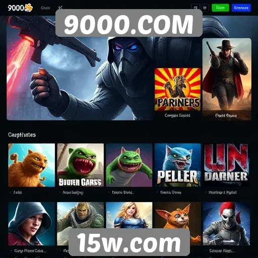 Exploração das principais categorias de jogos em 9000.COM